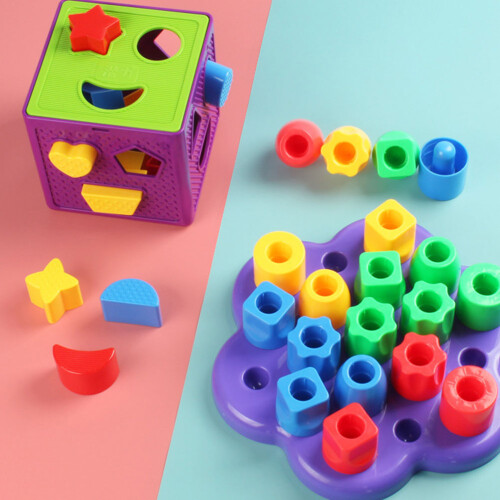 Early Learning Game Toy Shape And Recognition Blocks Soft Educational Activity Cube For Toddlers 2