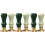 6Pcs Scrapbooking Stamper Handle Wood Assorted Colorful Handles 4