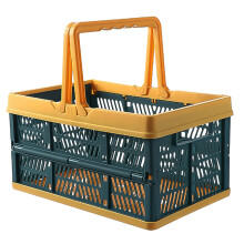 3Pcs Multi Foldable Folding Basket Plastic Storage Basket with Handle