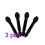 30Pcs Disposable Double Sided Eyeshadow Brush Oval Applicator Black 4