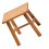 2Pcs Simple Bamboo Stool Low Seat Stable and Home Shoe Stool 1