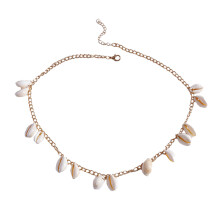 2 Pcs Shell Pendant Necklace Man Stylish Modeling Collarbone Chain