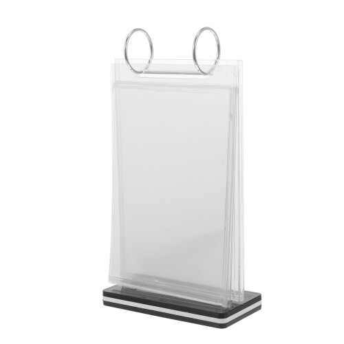5Pcs Stable Transparent Menu Holders Desktop Poster Display Stands 1