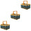 3Pcs Multi Foldable Folding Basket Plastic Storage Basket with Handle 4