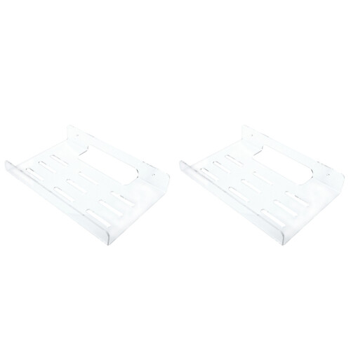 2Sets Clear Acrylic Home Router Holder Wall Mount Storage Rack 2
