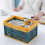 3Pcs Multi Foldable Folding Basket Plastic Storage Basket with Handle 10