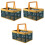 3Pcs Multi Foldable Folding Basket Plastic Storage Basket with Handle 2