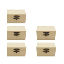 15Pcs Beige Wooden Organizer DIY Box Desktop Sundries Storage Tray
