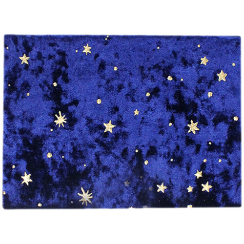 4Pcs Dark Blue Fabric Book Covers Protective Sleeves for Decor 1