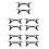 10Pcs Black Breathable Chin Strap for Sleeping Adjustable Stop Snoring 7