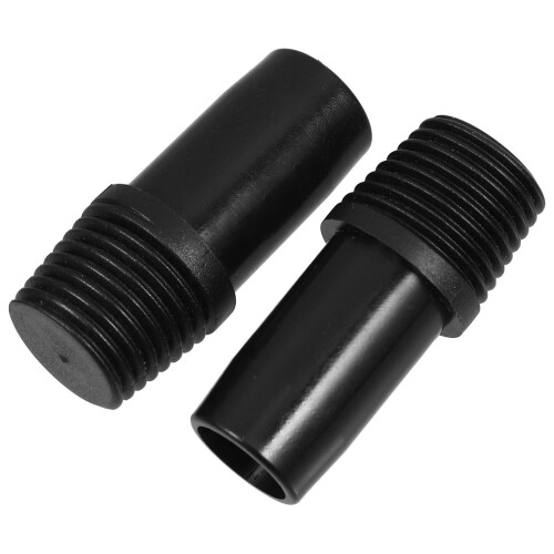 8Pcs Black Plastic Threaded Tip Replacement for Broom Handle Connector