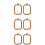 6 Pcs Cross Stitch Circle Three-Dimensional Embroidery 8