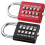 Set Of 3 Combination Padlock For Suitcase Code Backpack Locks Travel 2