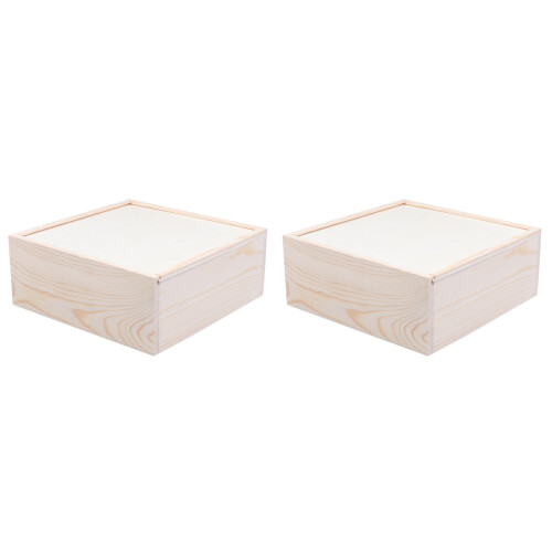 2Pièces Bois Beige Simple Pour Et Cadeaux 1