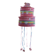 3Pcs Kid's Pink Lantern Pinata Toy Candy Filled Birthday Plaything