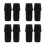 8Pcs Black Plastic Threaded Tip Replacement for Broom Handle Connector 5