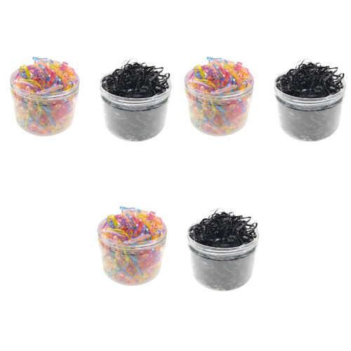 3000Pcs Assorted Disposable Rubber Bands Elastic Hair Ties for Styling 2