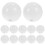 150 Pcs Singer White Baby Plastic Pet Whistle 1
