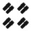 8Pcs Black Plastic Threaded Tip Replacement for Broom Handle Connector 3