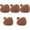 Table Cup Pad Rectangular For Home 5 Sets 45.5x36.5x0.2cm 3