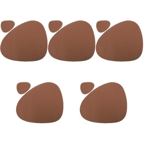 Table Cup Pad Rectangular For Home 5 Sets 45.5x36.5x0.2cm 2