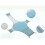 2Pcs Sky-Blue Bath Tub Mesh Net Support Sling for Easy Shower 9