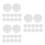 150 Pcs Singer White Baby Plastic Pet Whistle 7