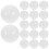 150 Pcs Singer White Baby Plastic Pet Whistle 10