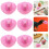 12Pcs Rosy Mini Hats for Party Artificial Doll Decorations 10