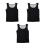 3Pcs Compression Shirt Men Breathable Sweat Vest with Zipper 10