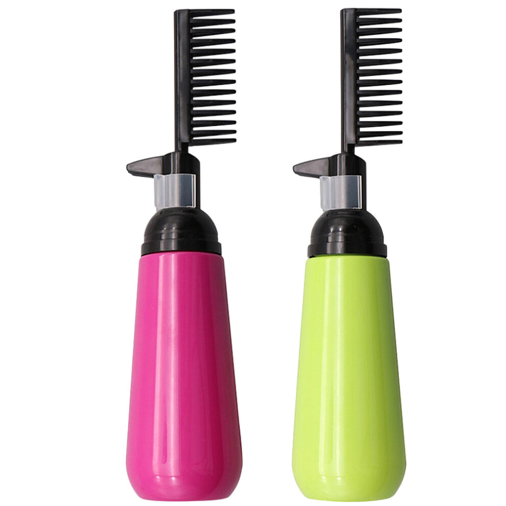 Ohphcall 8Pcs Hair Dye Bottles Comb Applicator Assorted Color Storage