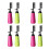 8Pcs Hair Dye Bottles Comb Applicator Assorted Color Storage 7