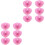 12Pcs Rosy Mini Hats for Party Artificial Doll Decorations 4