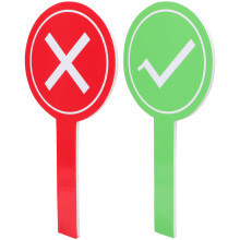 8 Pcs Reusable Answer Paddle For Classroom Teaching And Events