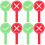 8 Pcs Reusable Answer Paddle For Classroom Teaching And Events 7