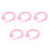15Pièces Tubes Stéthoscope Accessoires Extension PVC Rose 9