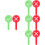 8 Pcs Reusable Answer Paddle For Classroom Teaching And Events 8