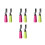 8Pcs Hair Dye Bottles Comb Applicator Assorted Color Storage 9