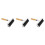 3Pcs Multi-Color Rubber Rollers with Wood Grip for DIY Printmaking Art 3