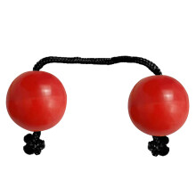 African Shaker Rattle Instrument with Adjustable Rope Strap, Durable Kashaka Hand Percussion Balls