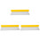 3Pcs Trp Material Car Mirror Squeegee Windshield Wiper Yellow 3