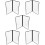 5 Pcs Transparent PVC Binder Cover Durable Looseleaf Menu Folder 7