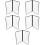 5 Pcs Transparent PVC Binder Cover Durable Looseleaf Menu Folder 6