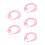 15Pièces Tubes Stéthoscope Accessoires Extension PVC Rose 10
