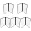 5 Pcs Transparent PVC Binder Cover Durable Looseleaf Menu Folder 2