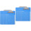 20Pcs Sturdy Blue Plastic Clipboards Document Organizer Clip 4