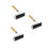 3Pcs Multi-Color Rubber Rollers with Wood Grip for DIY Printmaking Art 9