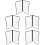 5 Pcs Transparent PVC Binder Cover Durable Looseleaf Menu Folder 5