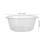 2Pcs Plastic Washbasin Large Capacity Face Cleansing Basin Light Grey 2