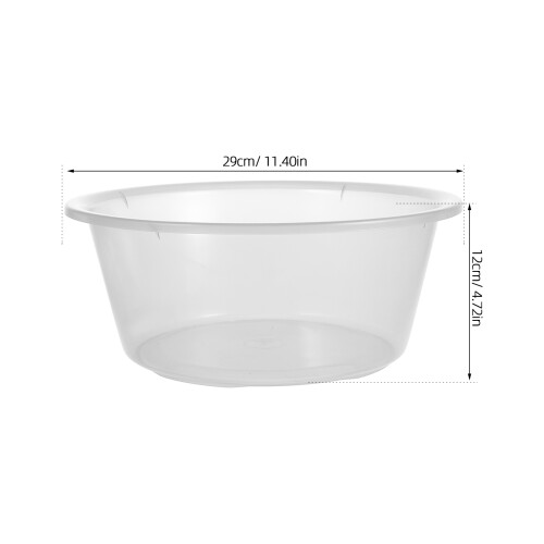 2Pcs Plastic Washbasin Large Capacity Face Cleansing Basin Light Grey 1